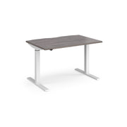 Elev8 contract straight sit-stand desk 800mm deep - Walnut