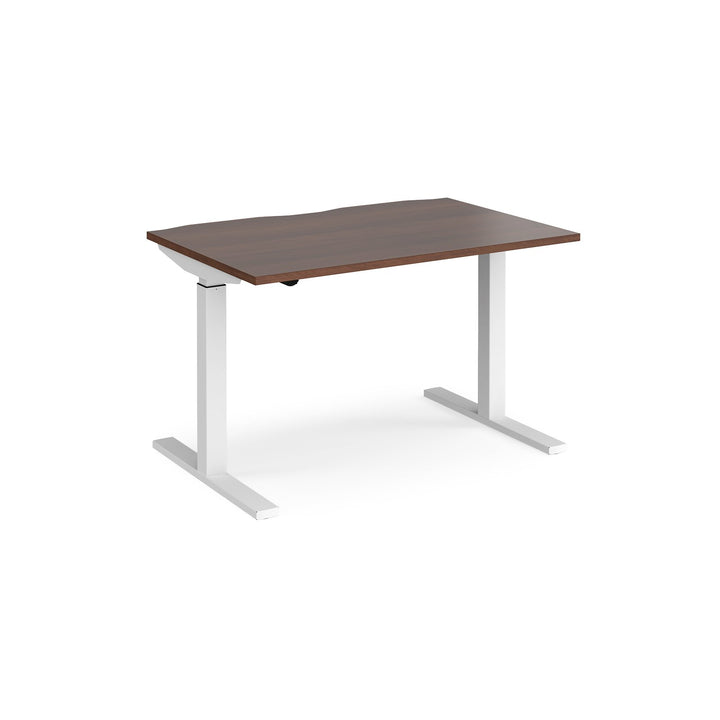 Elev8 contract straight sit-stand desk 800mm deep - Walnut