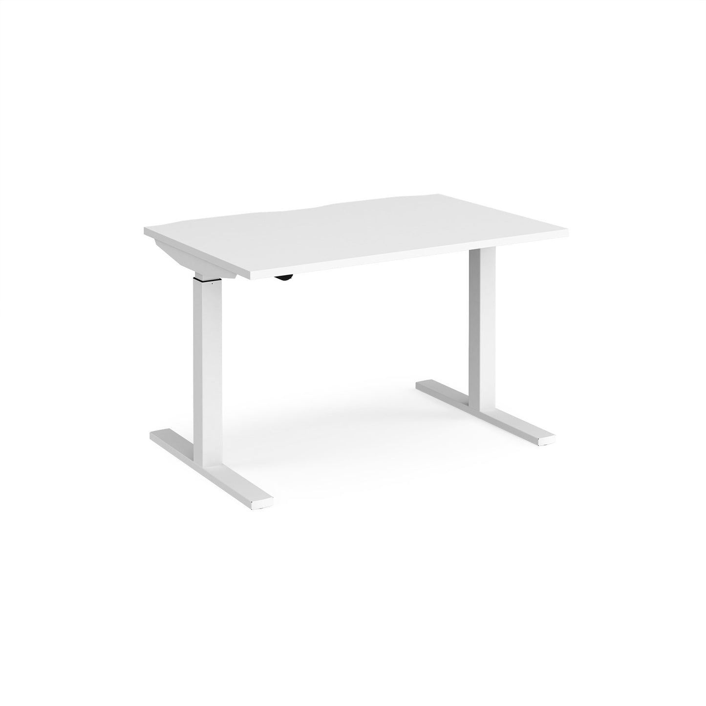 Elev8 Mono straight sit-stand desk 800mm deep - Walnut