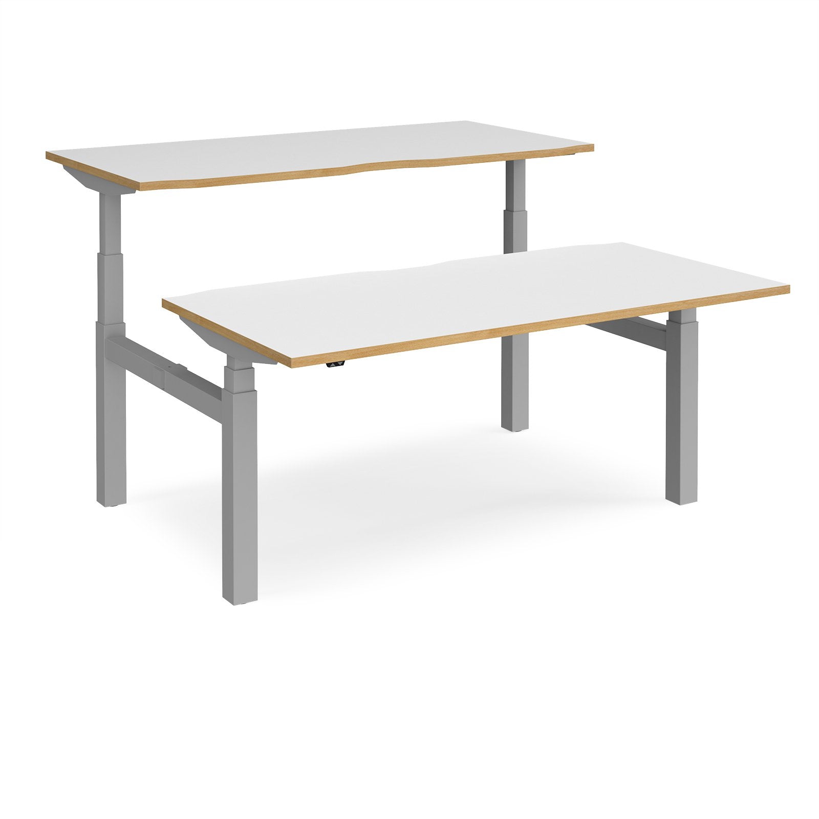 Elev8 Luxe Sit-Stand Back-To-Back Desks 1200mm - 1800mm