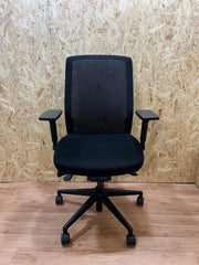 Bestuhl J1 Operator Office Chair,Fully Adjustable, Black Mesh/Fabric-UK DELIVERY