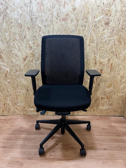 Bestuhl J1 Operator Office Chair,Fully Adjustable, Black Mesh/Fabric-UK DELIVERY