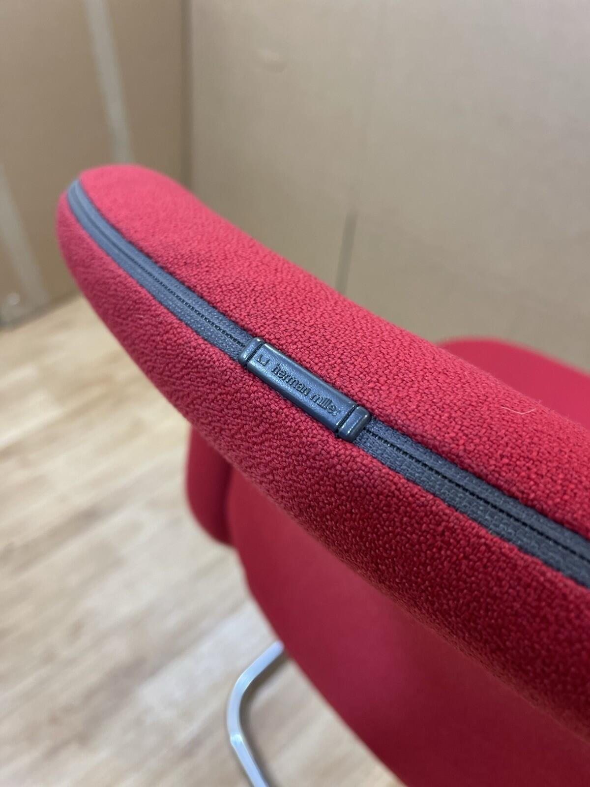 Herman Miller Equa Chairs / 10+ Available - Red ,Chrome Frame - UK DELIVERY