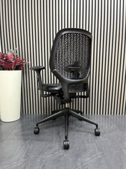 Orangebox Ara – Black Leather Seat– Lumbar Support –Rrp£759 - UK Delivery