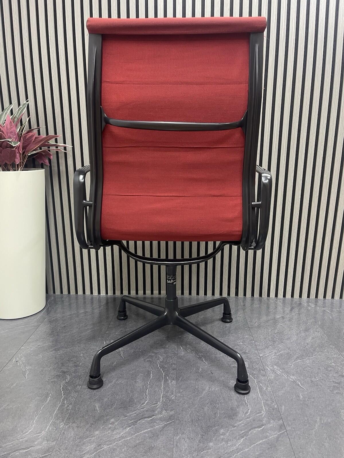 Genuine Vitra Charles Eams Chair / Soft padded Red Fabric (Rrp£5749)-UK Delivery