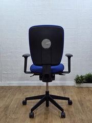 Refurbished Senator Dash Task Chair 3D Arms Navy Blue UK Delivery