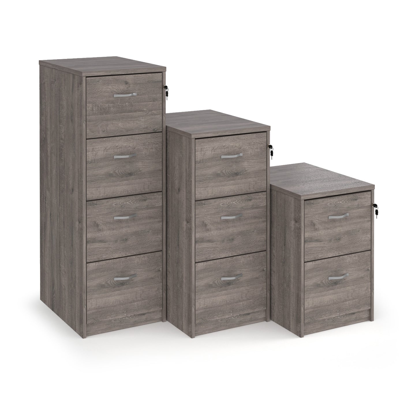Wooden 4 door filing cabinet