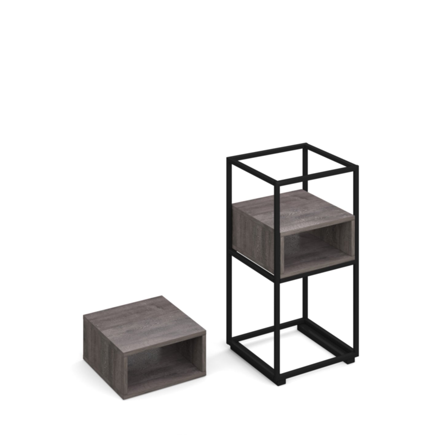 Flux modular storage cubby double shelf