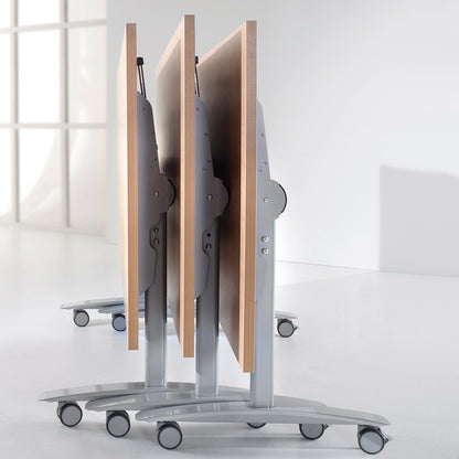 Rectangular deluxe flip top meeting table