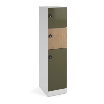 Flux 1700mm high lockers - FLS17-3L-ML
