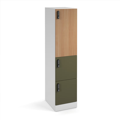 Flux 1700mm high lockers - FLS17-3U-DL