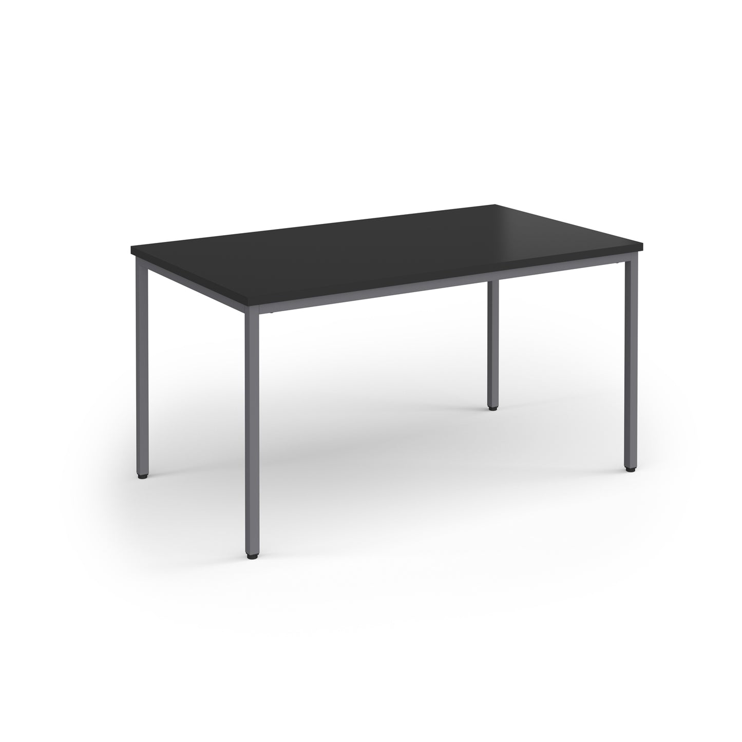 Flexi 25 rectangular meeting table - FLT1400-G-BK