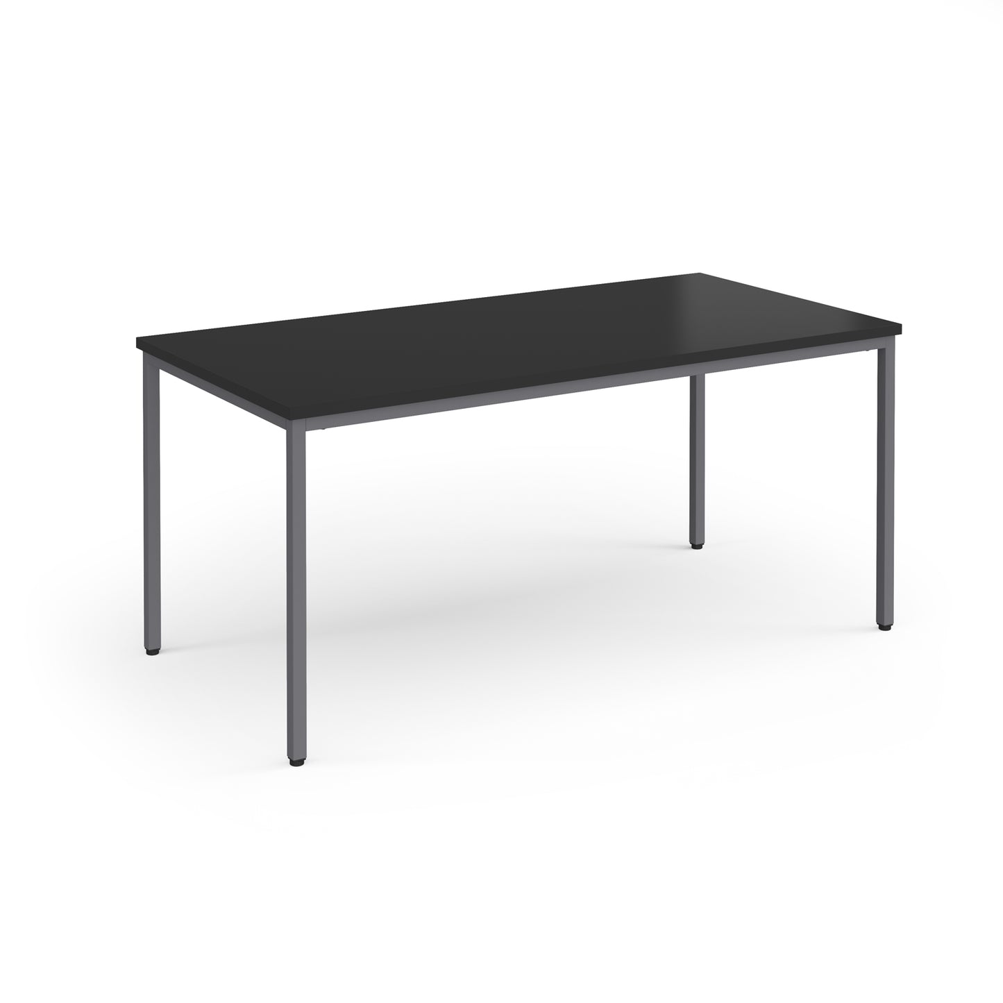 Flexi 25 rectangular meeting table - FLT1600-G-BK