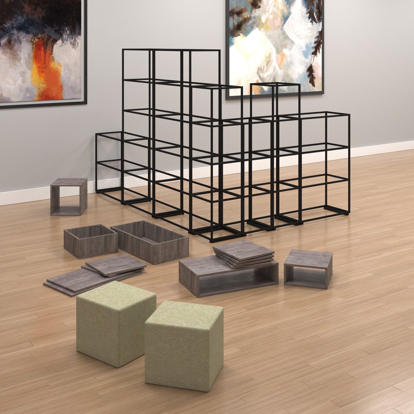 Flux modular storage single unit