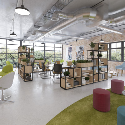 Flux modular storage cubby double shelf