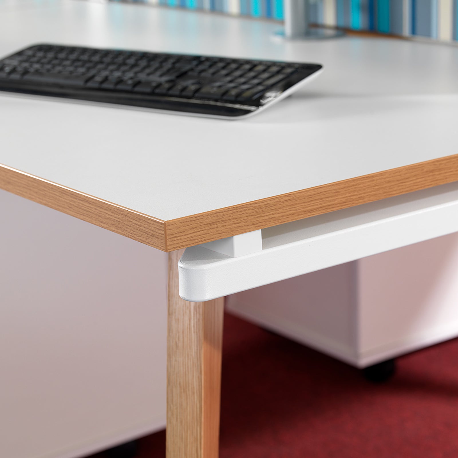 Fuze triple back to back desks 1600mm deep