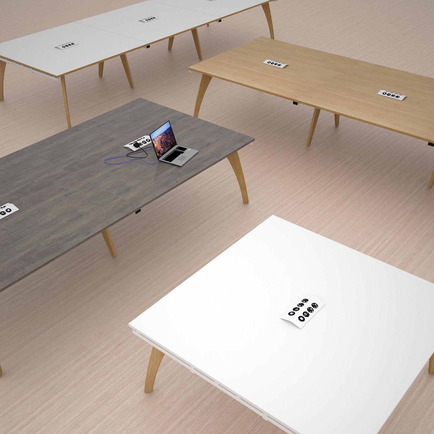 Fuze square boardroom table