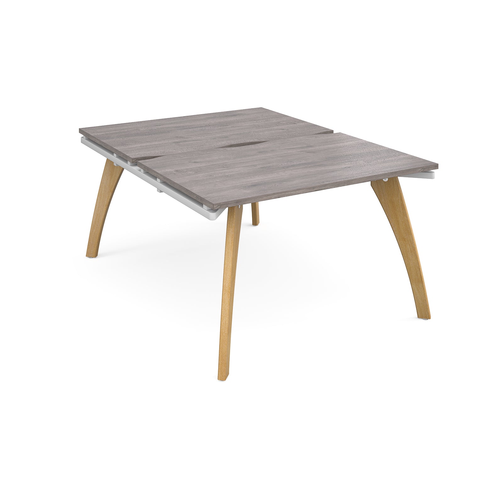 Fuze back to back desks 1600mm deep - FZ1216-WH-GO