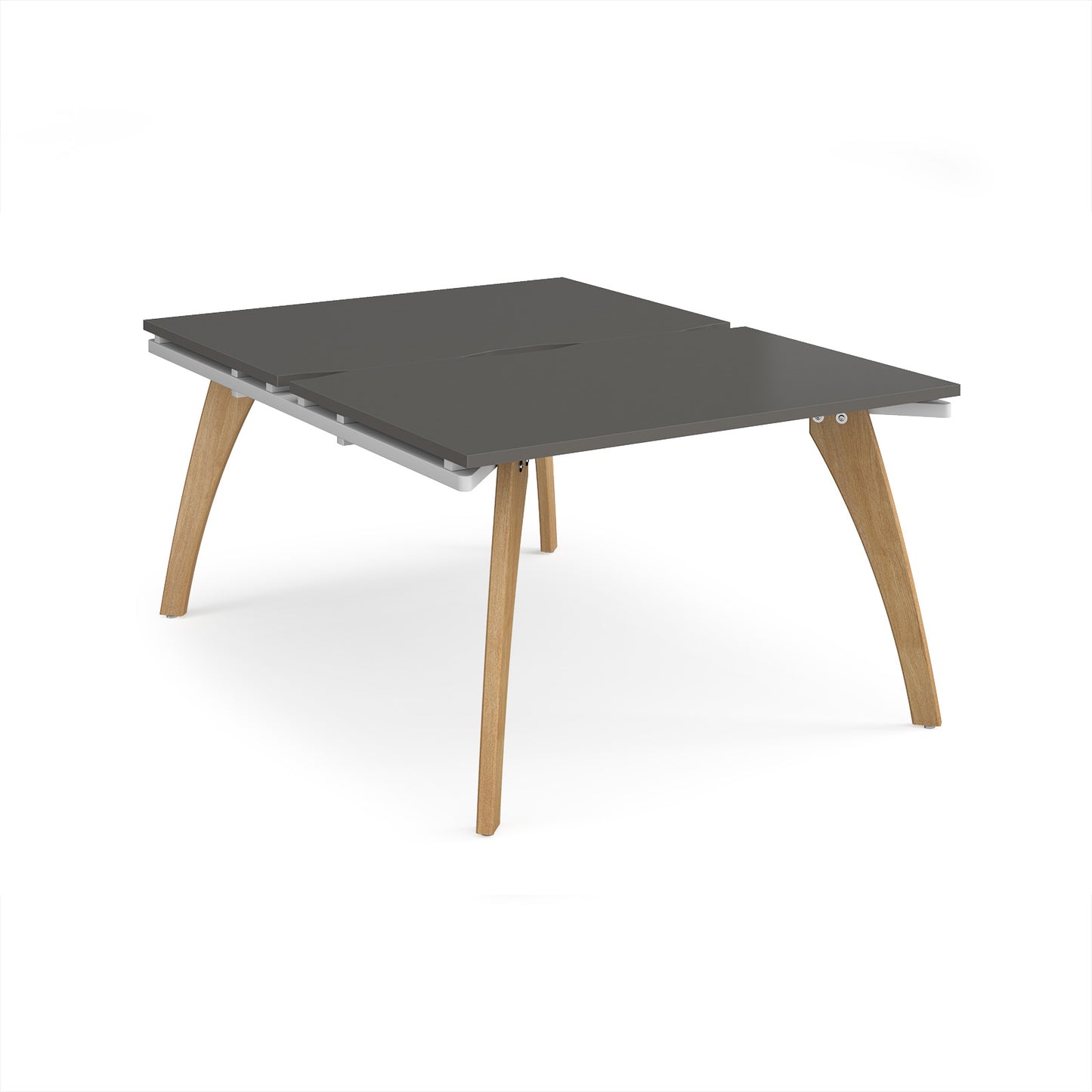 Fuze back to back desks 1600mm deep - FZ1216-WH-OG