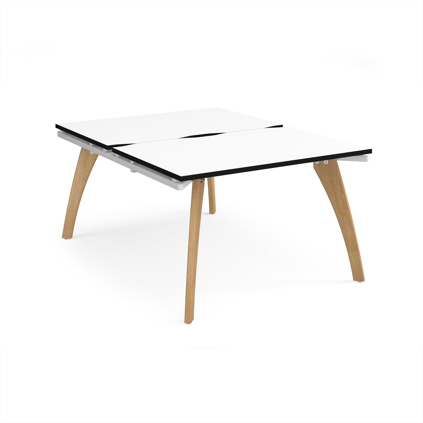 Fuze back to back desks 1600mm deep - FZ1216-WH-WK