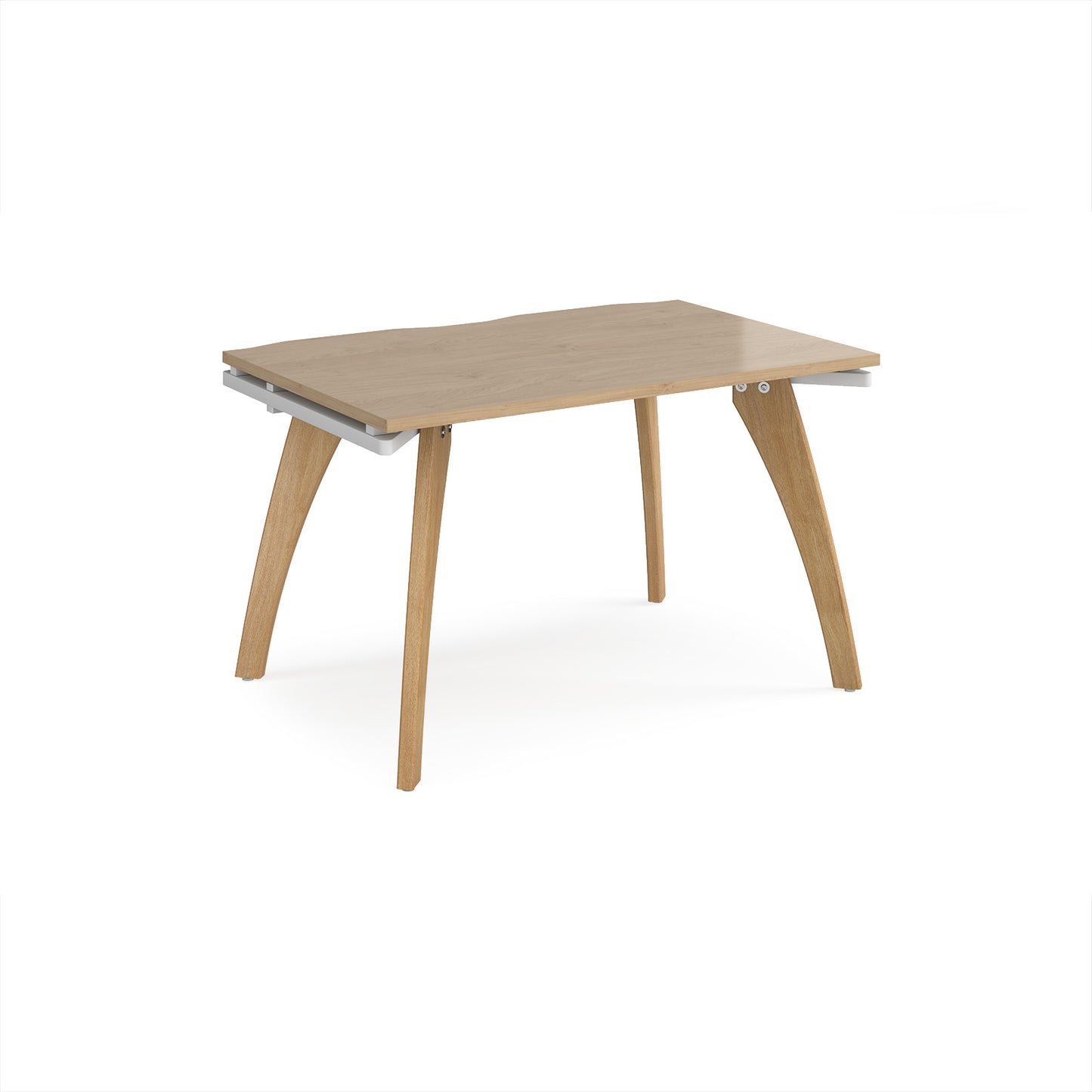 Fuze single desk 800mm deep - FZ128-WH-KO