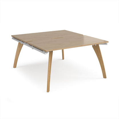 Fuze back to back desks 1600mm deep - FZ1416-WH-KO