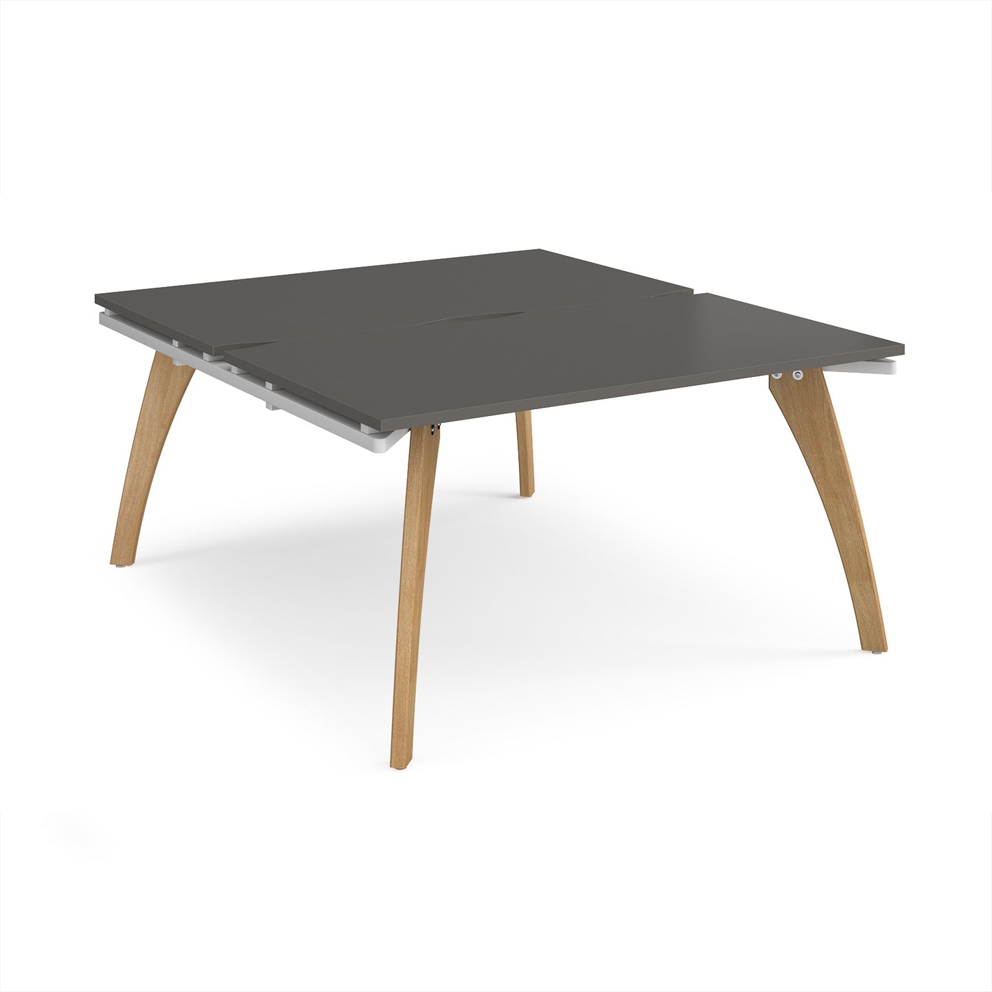 Fuze back to back desks 1600mm deep - FZ1416-WH-OG