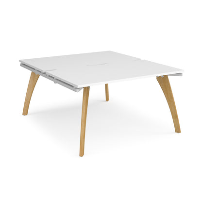 Fuze back to back desks 1600mm deep - FZ1416-WH-WH