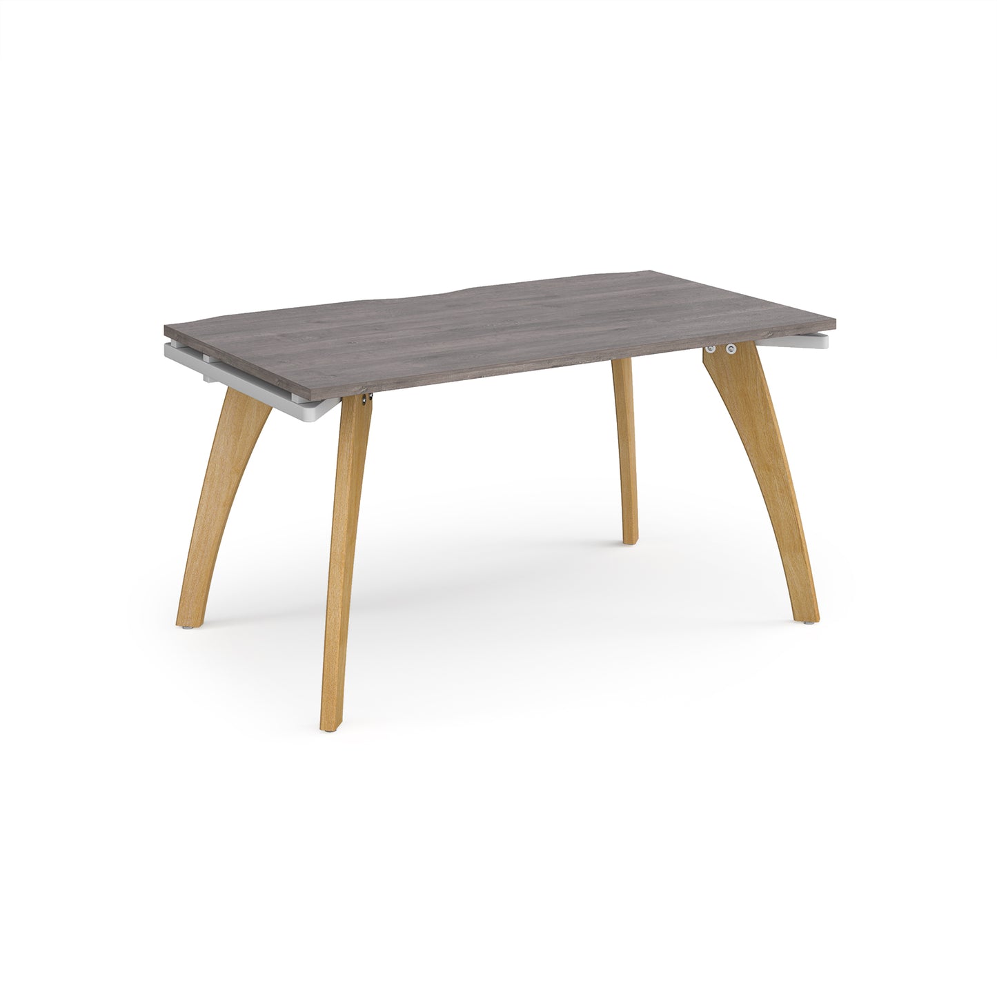 Fuze single desk 800mm deep - FZ148-WH-GO
