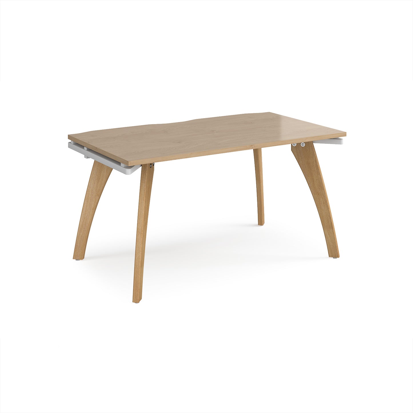 Fuze single desk 800mm deep - FZ148-WH-KO