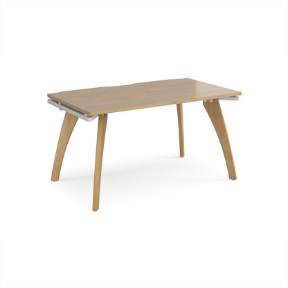 Fuze single desk 800mm deep - FZ148-WH-KO