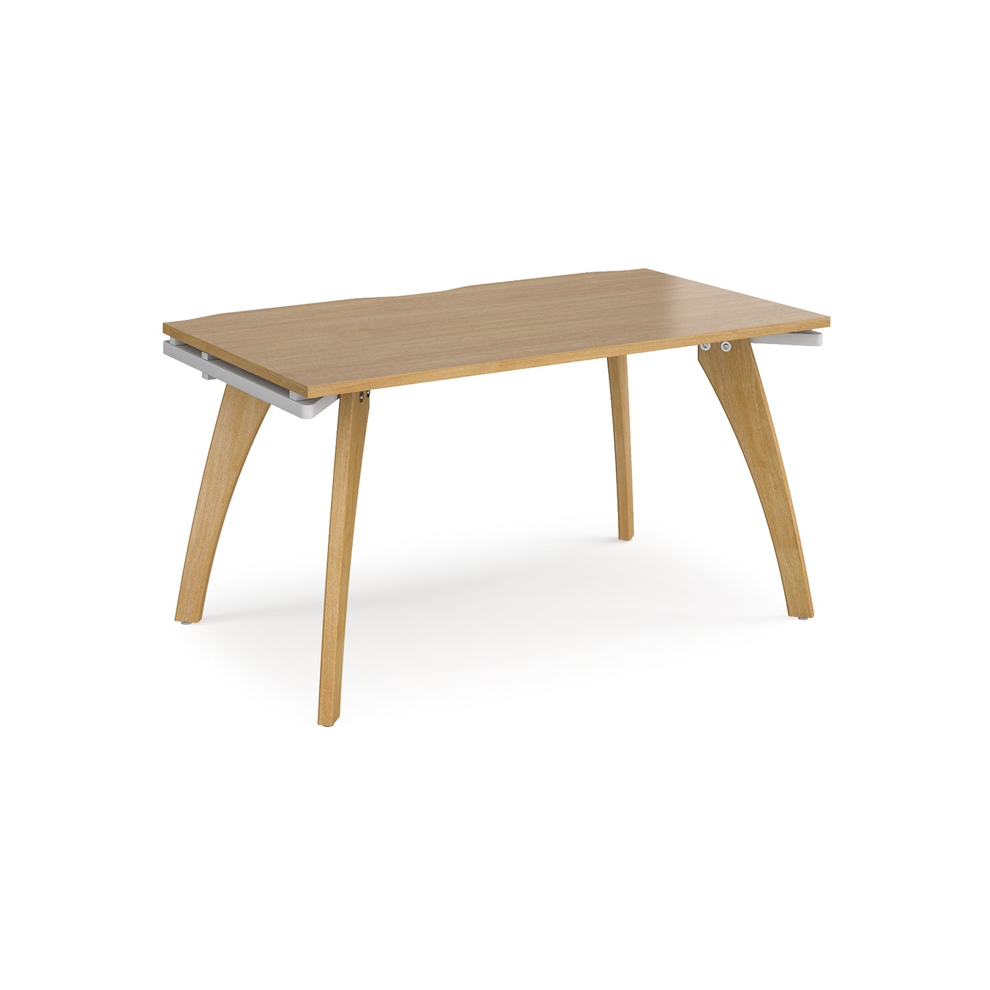 Fuze single desk 800mm deep - FZ148-WH-O