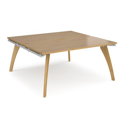 Fuze back to back desks 1600mm deep - FZ1616-WH-O
