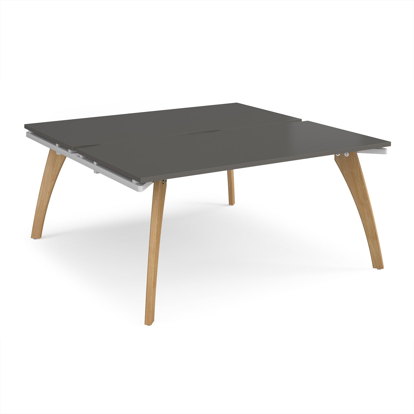 Fuze back to back desks 1600mm deep - FZ1616-WH-OG