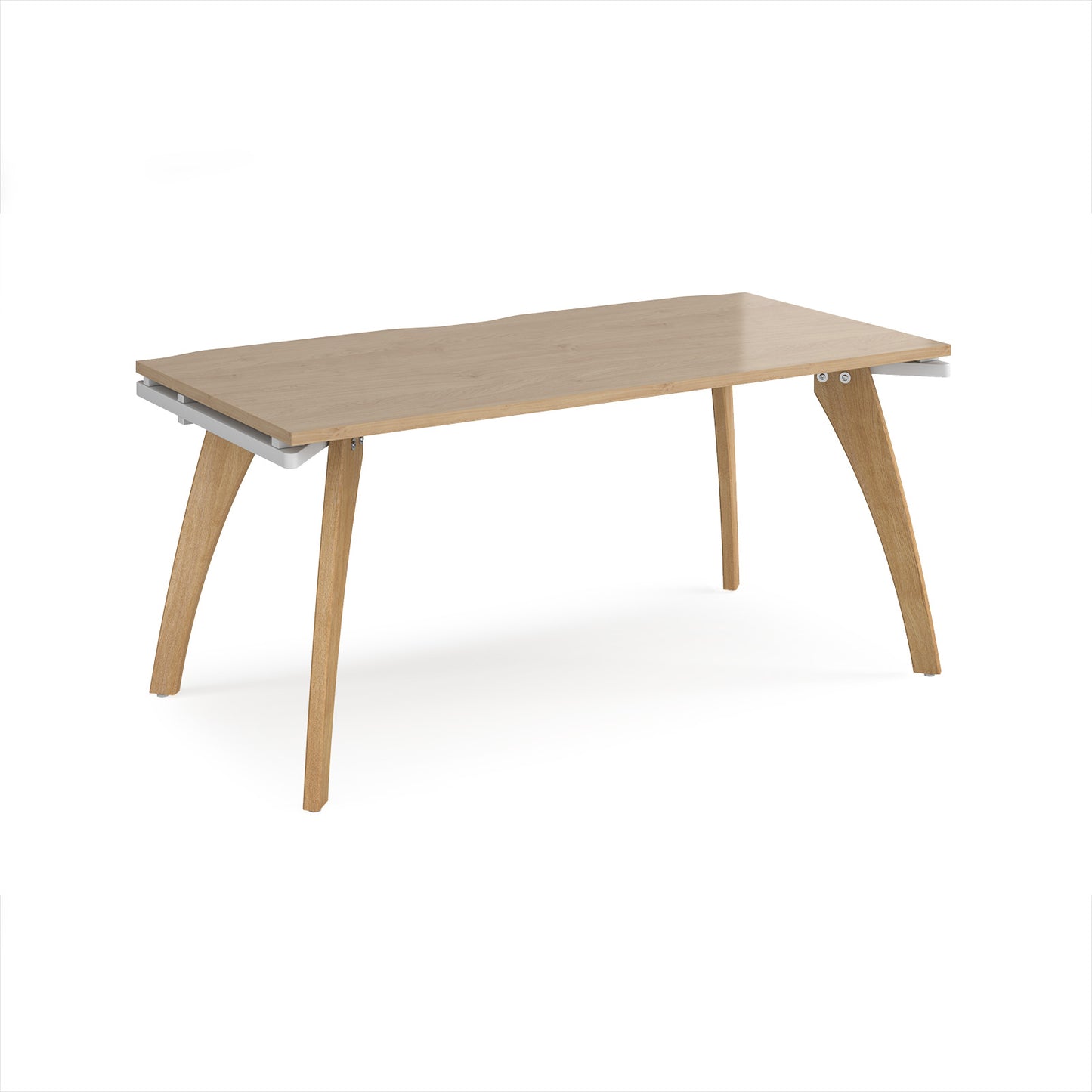 Fuze single desk 800mm deep - FZ168-WH-KO