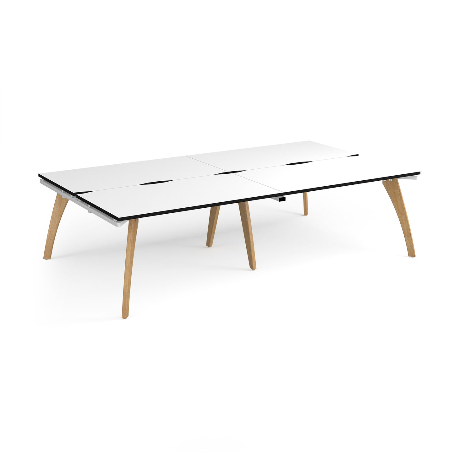 Fuze double back to back desks 1600mm deep - FZ2816-WH-WK