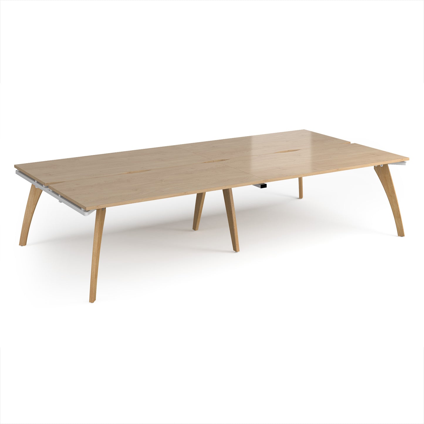 Fuze double back to back desks 1600mm deep - FZ3216-WH-KO