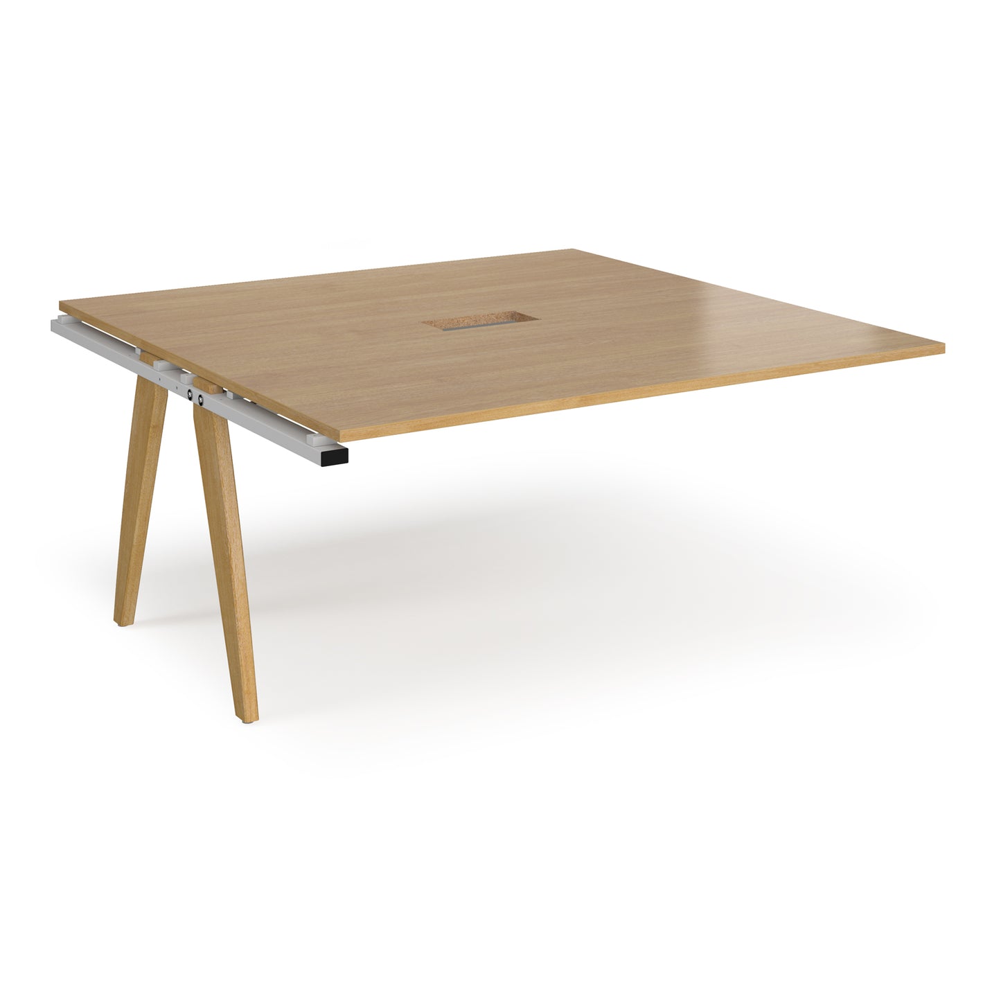 Fuze power ready add-on boardroom table - FZBT1616-AB-CO-WH-O