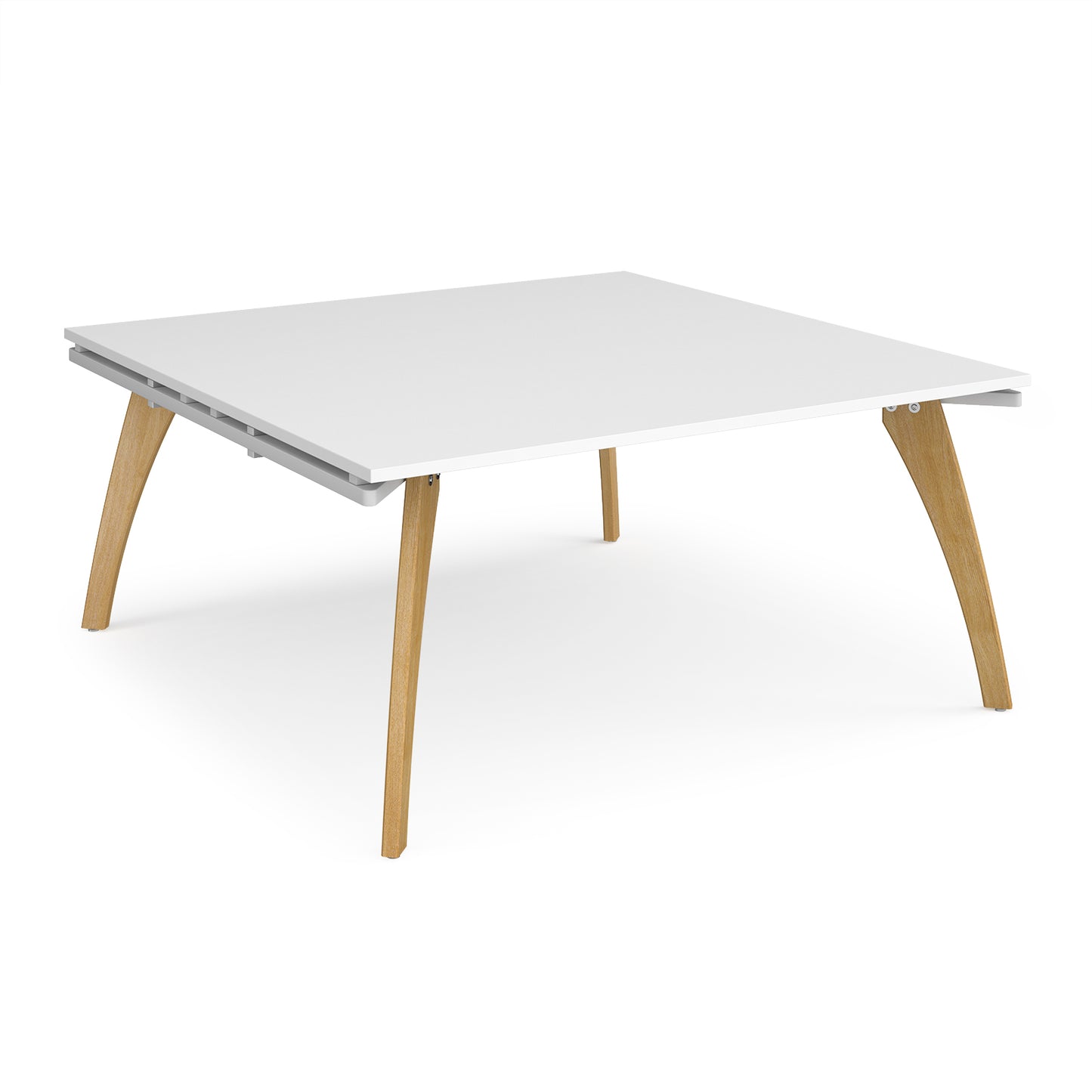 Fuze square boardroom table - FZBT1616-WH-WH