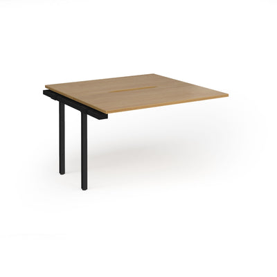 Connex Plus Goal Post back to back add on desks 1200mm deep - GCO1212-AB-K-O