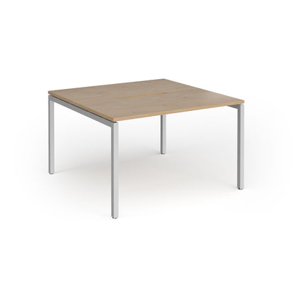 Connex Plus Goal Post back to back desks 1200mm deep - GCO1212-S-KO