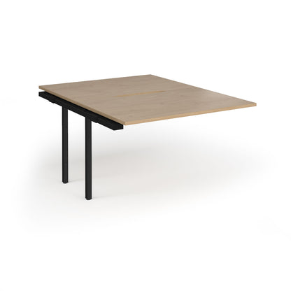Connex Plus Goal Post back to back add on desks 1600mm deep - GCO1216-AB-K-KO