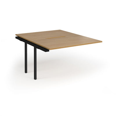 Connex Plus Goal Post back to back add on desks 1600mm deep - GCO1216-AB-K-O