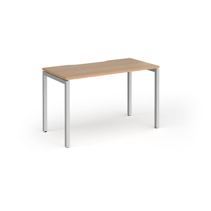 Connex Plus Goal Post Single Desk 600mm deep - GCO126-S-B