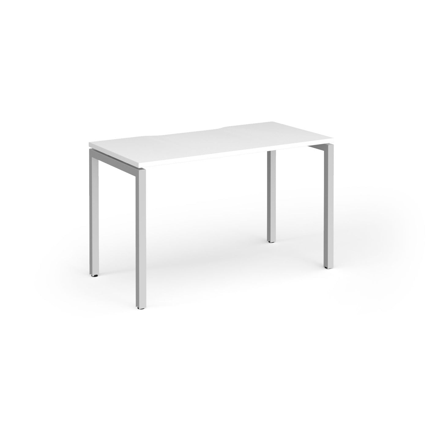 Connex Plus Goal Post Single Desk 600mm deep - GCO126-S-WH