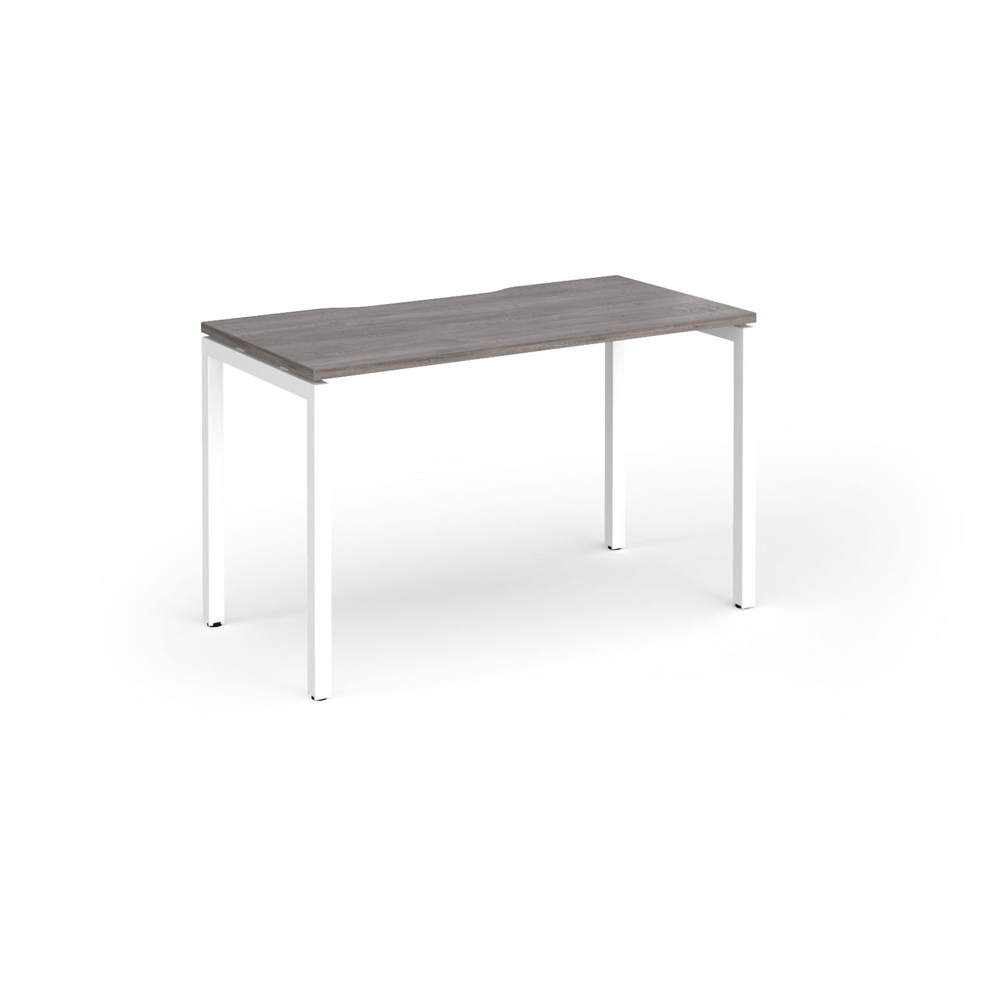 Connex Plus Goal Post Single Desk 600mm deep - GCO126-WH-GO