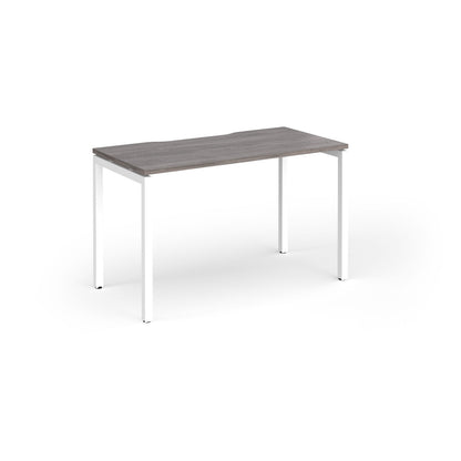 Connex Plus Goal Post Single Desk 600mm deep - GCO126-WH-GO