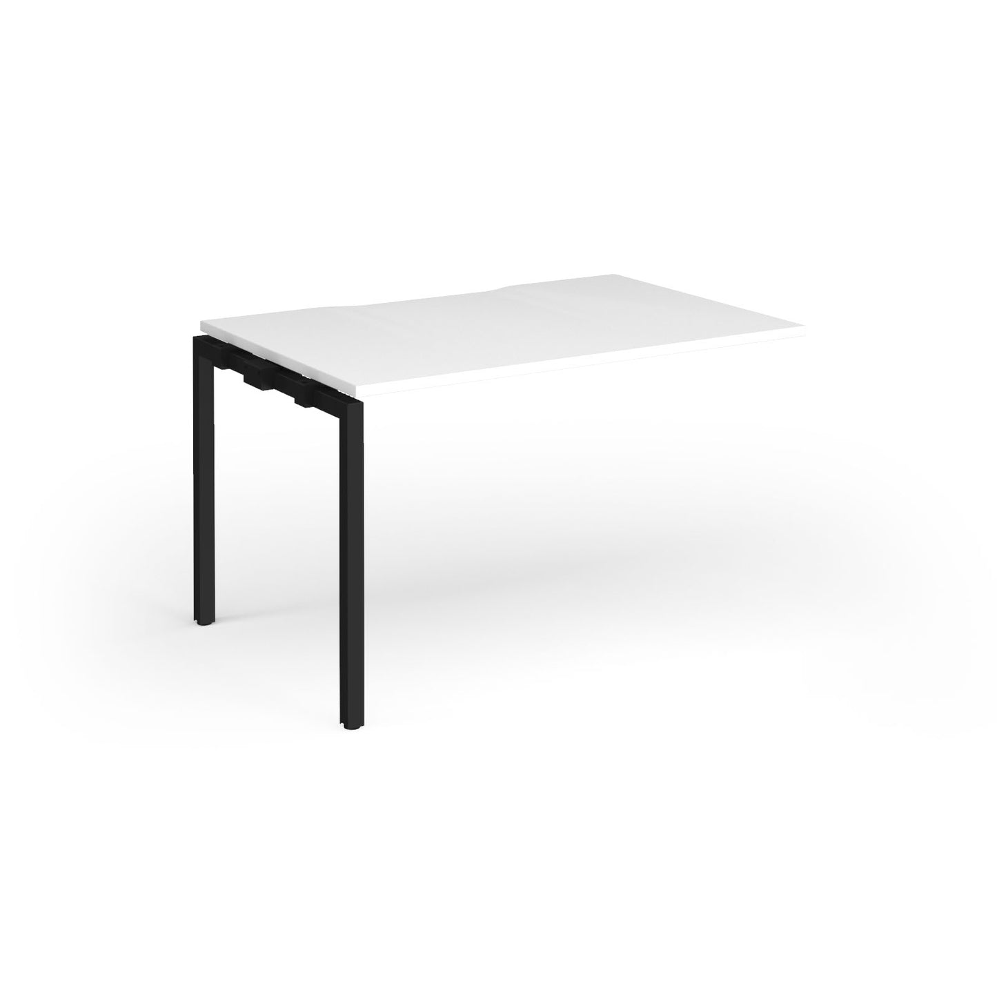 Connex Plus Goal Post Single Desk Add On 800mm deep - GCO128-AB-K-WH