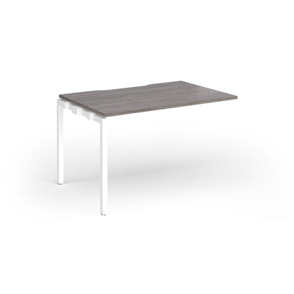 Connex Plus Goal Post Single Desk Add On 800mm deep - GCO128-AB-WH-GO