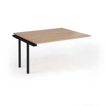 Connex Plus Goal Post back to back add on desks 1200mm deep - GCO1412-AB-K-B